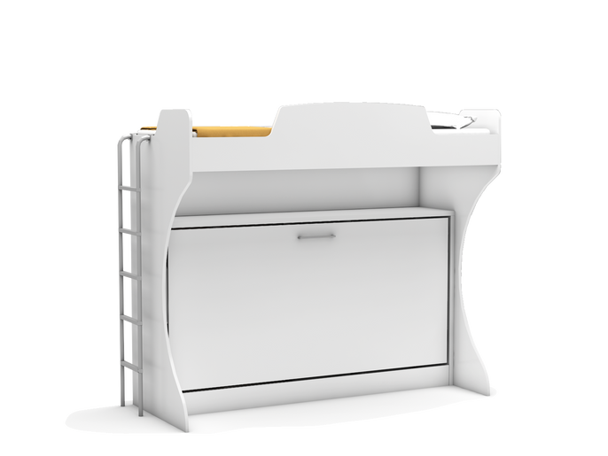 Hochbett Academy mit Klappbett Life