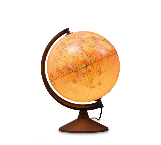 Weltkugel-Tischlampe
