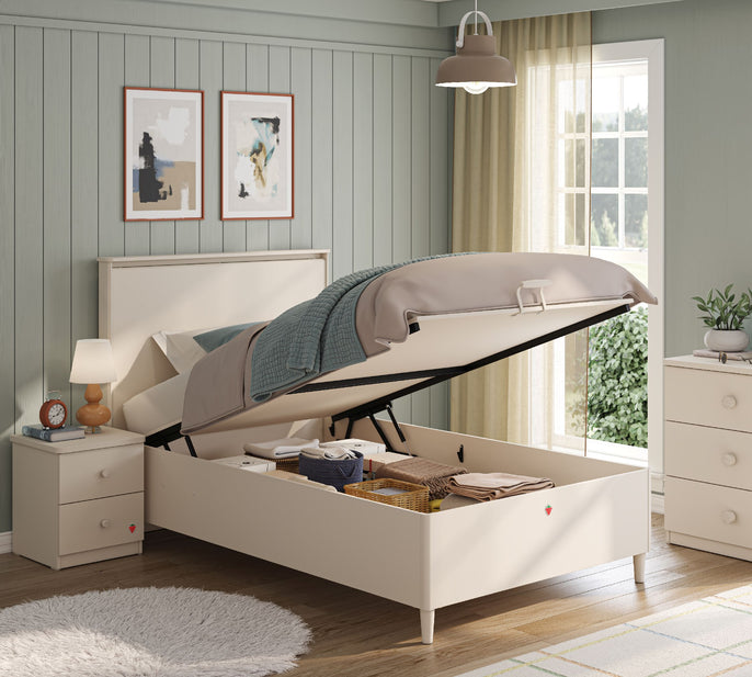 kinderzimmer bett mit bettkasten