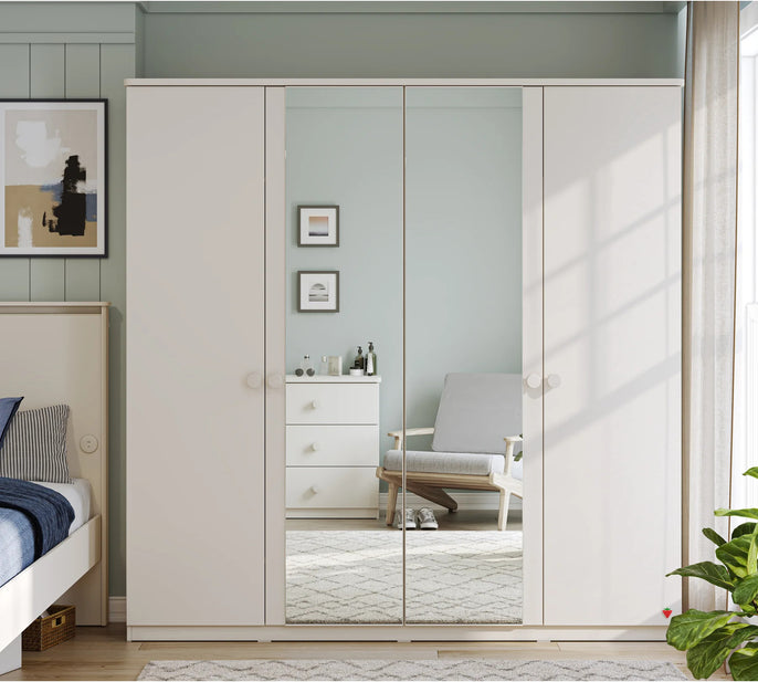 Cilek VARIA Kleiderschrank mit Spiegel, 4-trg.