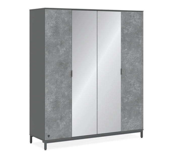 Cilek SPACE Kleiderschrank, 4-trg