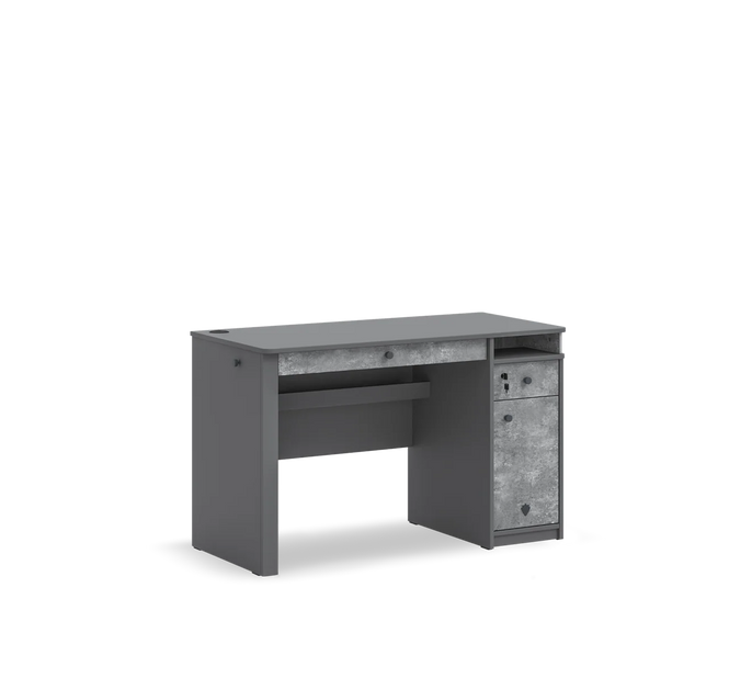 Cilek SPACE GRAY Schreibtisch mit Stauraum
