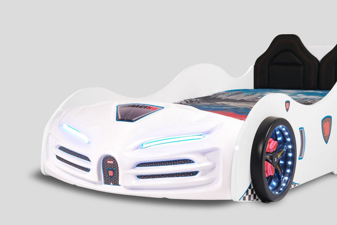 Autobett Racing mit Rückenlehne - Kinder Komfort