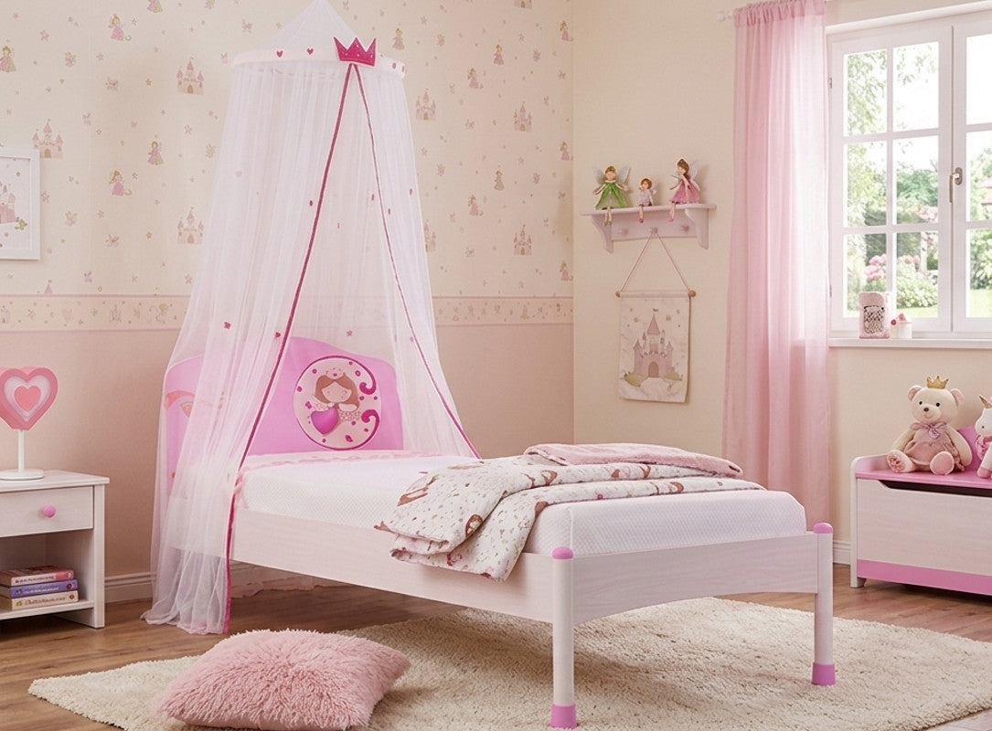 Cilek PRINCESS Bett 90x200 mit Himmel
