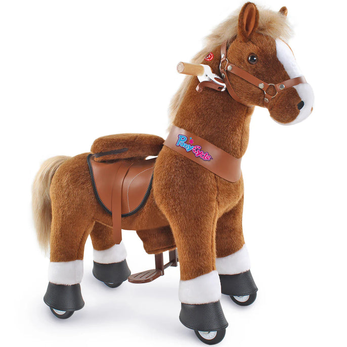 Mechanisches Reitpona Modell U Braun, 3 Größen