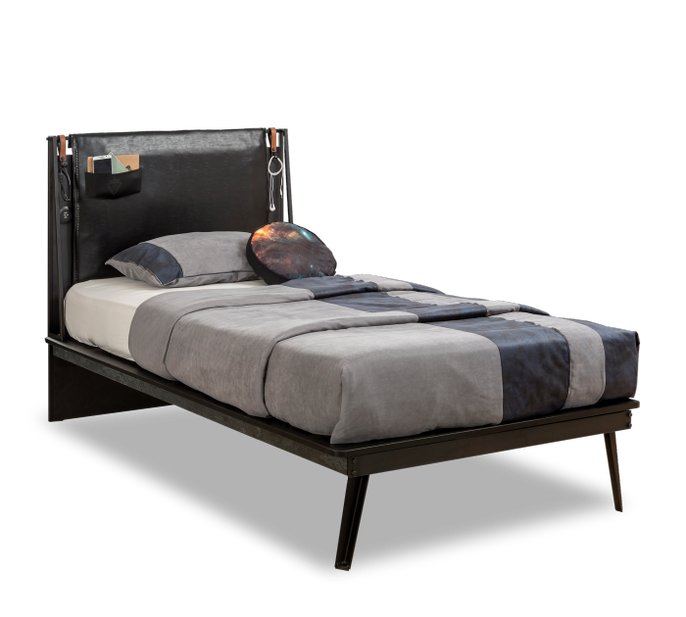 Cilek DARK METAL Bett, 100x200 cm