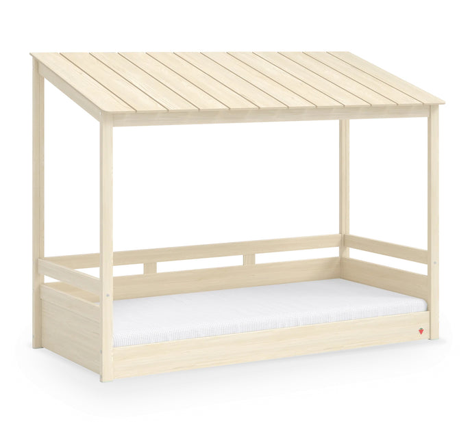 Cilek MONTES natur Hausbett mit Holzdach, 90x200 cm