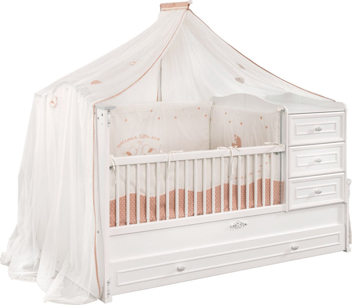 Verwandelbares Bett Romantic Baby (80x180cm)