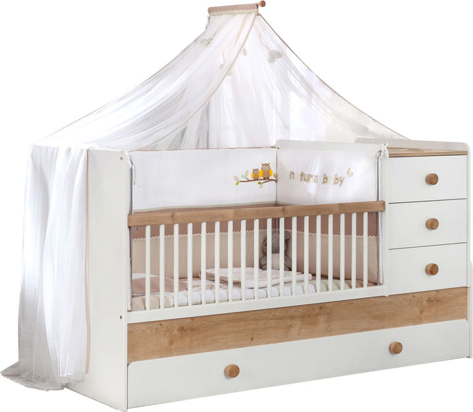 Cilek Natura Babybett umbaubar zum Kinderbett (80x180cm)